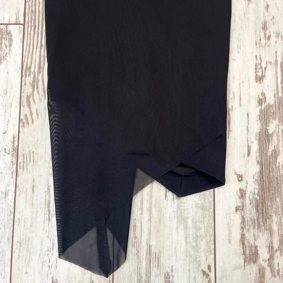 Three Floor Black Embellished Mesh Halter Dress Size 0 XXS Zip Back NWT - Picture 15 of 16